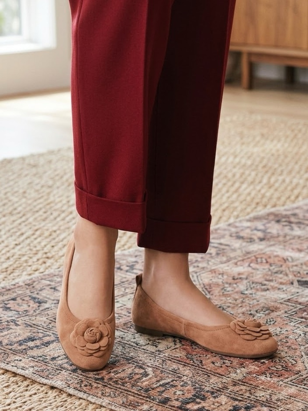 Taryn Rose Rosalyn Flat, Doe, sz 7